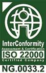 InterConformity Certification: ISO 22000 NG 00332